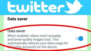 How To Enable Data Saving Mode In Twitter