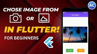 How to select file from Camera & Gallery in Flutter | for Beginners | Android & iOS | Abhicoder