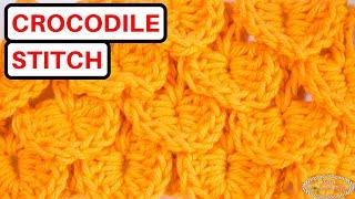 How to: CROCHET CROCODILE Stitch - EASY Tutorial
