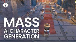 Mass AI character generator powered by LLMs | Inworld AI Unity Demo