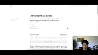 Introducing Whisper - Automatic Speech Recognition System