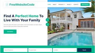 Responsive Real estate Website Development With HTML, CSS & JavaScript Tutorial