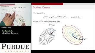 ECE595ML Lecture 05-1 Gradient Descent and Stochastic Gradient Descent