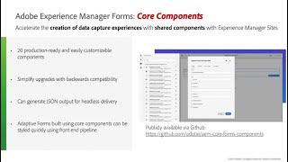 Build Forms Quickly with AEM Forms: Core Components