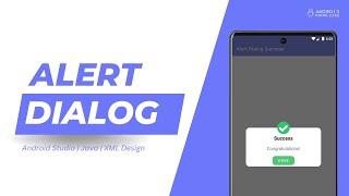 Create Custom Alert Dialog Box in Android Studio using Java | Android Studio Tutorial
