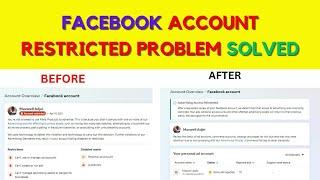 Facebook account restricted problem solved