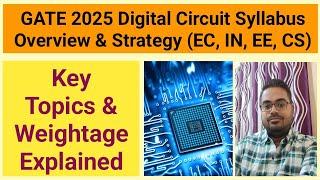 Digital Circuit Syllabus Overview & Strategy for GATE 2025 | EC, IN, EE, CS | Key Topics & Weightage