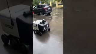 Yandex Robot  Delivery  Service In Moscow (Russia).#shorts