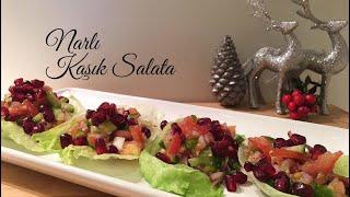 Narlı Kaşık Salata - Pratik Tarif / Yemek Tarifleri - Melis'in Mutfağı