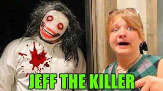 JEFF the KiLLER in OUR CABIN in the WOODS!
