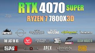 RTX 4070 Super + Ryzen 7 7800X3D : Test in 18 Games - RTX 4070 S Gaming
