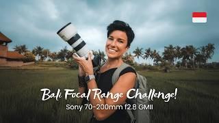 I Used JUST ONE LENS for 48 Hours in BALI: Sony 70-200mm f2.8 GMII Travel Photography Challenge!