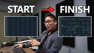 MAKING AN ENTIRE BEAT FROM START TO FINISH IN FL STUDIO! (Full Beatmaking Process)