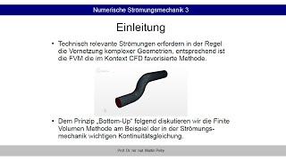 FVM 03: Grundlagen der Finiten Volumen Methode