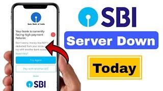 SBI server down today | Upi issue at State Bank of India | SBI technical issue today|SBI UPI problem