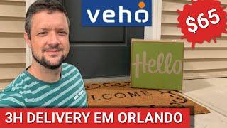 Fazendo Delivery em Orlando, Aplicativo Veho, parece Amazon Flex. Trabalho muito fácil nos EUA
