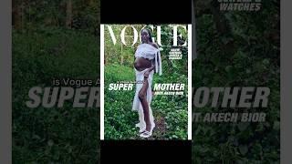 Adut Akech Bior as super mother for Vogue#adutakechbior #vogue #fashion #celebrities#pregnancy