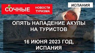 НАПАДЕНИЕ АКУЛ 2023| Акула напала на туристов в Испании 16 июня 2023 год
