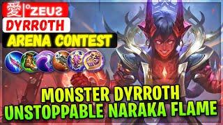 Monster Dyrroth Unstoppable Arena Contest [ 愛|°ᴢᴇᴜᴤ Dyrroth ] Mobile Legends Gameplay Emblem & Build