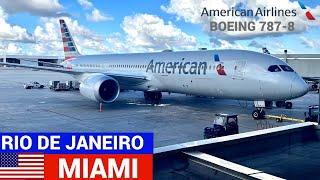 RIO DE JANEIRO X MIAMI VOANDO COM O BOEING 787-8 DA AMERICAN AIRLINES - TRIP  INTERNACIONAL