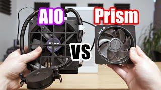 NZXT H1: Stock AIO vs AMD Wraith Prism air cooler