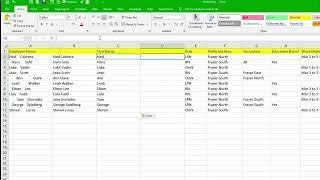 How to clean and organize raw data in excel