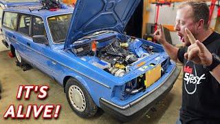 Turbo LFX Swapped Volvo Wagon First Start!