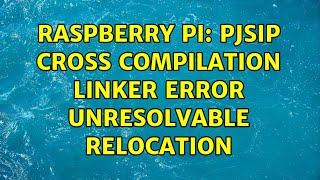 Raspberry Pi: PJSIP cross compilation linker error unresolvable relocation