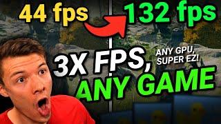 Your GPU Bad?? This TRIPLES Your FPS!!! - ULTIMATE GUIDE to Lossless Scaling Frame Generation