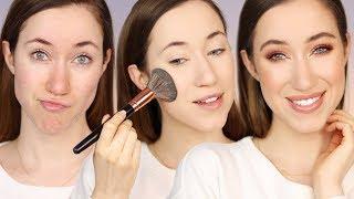 Flawless Face Using Drugstore Foundation