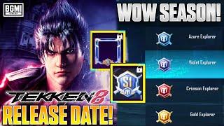 BGMI 3.4 UPDATE: NEW WOW SEASON COMING || TEKKEN 8 PRIZE PATH RELEASE DATE + ALL EVENTS.