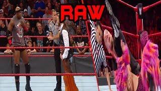 WWE Constable Baron Corbin Vs Tyler Breeze & Bobby Lashley Is Attacked By A Fan:Raw,13 August 2018