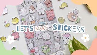 cute stickers ഉണ്ടാക്കിയാലോ🩰 | DIY stickers | ninu shaaji