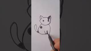 Cartoon Pussy Cat # Shorts # Kid's Drawing