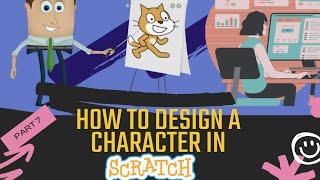 How to Draw a Character in Scratch Tutorial|Drawing and Animating a Sprite|#codingforbeginners