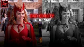 Bad Quality Effect : After Effects Tutorial