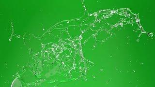 Realistic Water Splash Green Screen effect || water effect green screen video