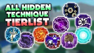 ALL HIDDEN TECHNIQUE TIERLIST | Shinobi Life 2