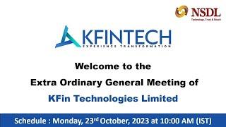 KFin Technologies Limited | Extraordinary General Meeting (EGM)