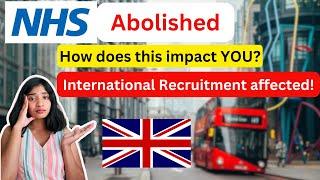 NHS ABOLISHED - Latest Update | NHS Recruitment Update -NHS JOBS IN UK STOPPED NOW #nhsrecruitment