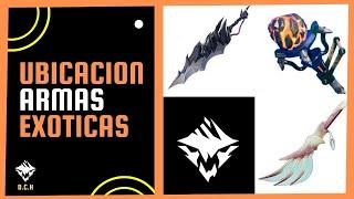 DAUNTLESS UBICACION ARMAS EXOTICAS