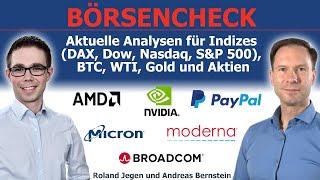 20000 im Nasdaq zu viel?  Abverkauf Chip-Aktien  Moderna, Nvidia, AMD, PayPal, Moderna, Broadcom