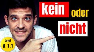 Kein vs Nicht | The difference and rules explained! | YourGermanTeacher