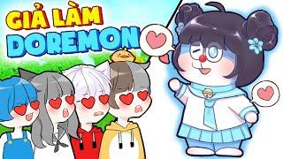 Mèo Simmy 24H Giả Làm "DOREMON" Troll HeroTeam Siêu Bựa Trong Mini World