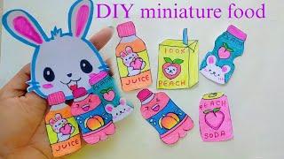 DIY miniature food (1) || paper craft || craft with nipa