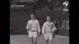 UK: TENNIS:  BRITISH PLAYERS ON CENTRE COURT: (1956)