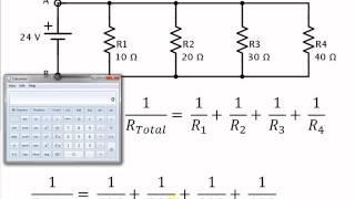 Easy Calculator Method for Finding Total Resistance in a Parallel Circuits