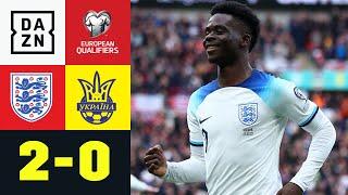 Tor und Vorlage - Saka insane: England - Ukraine 2:0 | European Qualifiers | DAZN Highlights