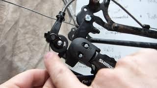 Shimano Tourney RD-FT55 derailleur installation