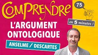 ClaP #75 — L'ARGUMENT ONTOLOGIQUE en 5 minutes !   (ANSELME / DESCARTES)